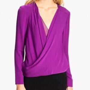 Diane Von Furstenberg Purple Blouse
